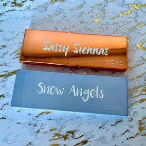 Dose of Colors Eyeshadow Palette Bundle - Sassy Siennas and Snow Angels